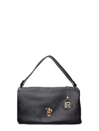 Isabella Rhea Schwarz Rindsledertasche