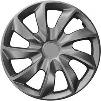 NRM Radkappe QUAD 13 Zoll in Graphite, 13 in Zoll, (4-St) Radzierblenden für Stahlfelgen Radkappen Satz 4er Set 13"