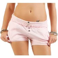 malito more than fashion Hotpants malito Damen Hotpants in Unifarben, lockere kurze Hose, Bermuda für unifarbene Chino Short kurze Sommerhose mit elastischem Bund