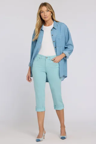 Marilyn Straight Crop Jeans aus Cool Embrace® Denim