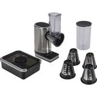 KÜCHENminis Gemüseschneider Salat-to-go, Zerkleinerer edelstahl/schwarz, 150 Watt