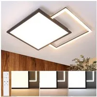 Nettlife LED Deckenleuchte Sternenhimmel Schwarz Modern 46W Deckenlampe Deckenbeleuchtung, Dimmbar mit Fernbedienung, LED fest integriert, Warmweiß, Kaltweiß, Neutralweiß, für Wohnzimmer Schlafzimmer Arbeitszimmer Hotel Büro Küche