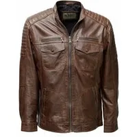 Zimmert Leather Lederjacke Ray washed, Lammnappa Leder