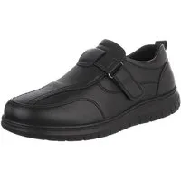 Coolwalk Herren Slip-on Freizeitschuh mit Klettverschluss Schnürschuh (92422706) Flach Halbschuhe in Schwarz