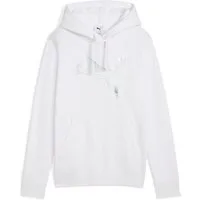 PUMA Kapuzensweatshirt ESS METALLIC HOODIE FL mit Logodruck, aus Fleece-Material, mit Kängurutasche