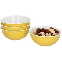 Ritzenhoff & Breker Servierschale 4er Set Schale 11cm Gelb Doppio - Ritzenhoff 64278, Porzellan
