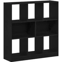 vidaXL Bücherregal Bücherregal Schwarz Eichen-Optik 97,5x29,5x100 cm Holzwerkstoff, 1-tlg.