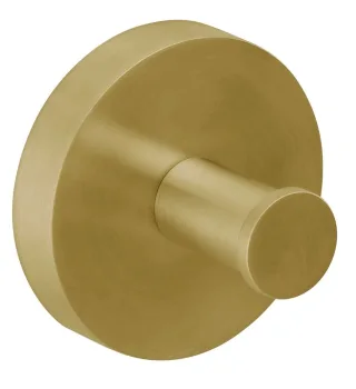 Herzbach Design iX Handtuchhaken klein Edelstahl Brass, 21.819000.1.41 21.819000.1.41
