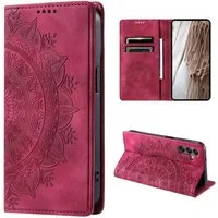 CoverKingz Handyhülle Hülle für Samsung Galaxy A55 5G Handyhülle Flip Case Cover Tasche, Mandala
