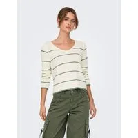 ONLY V-Ausschnitt-Pullover ONLGEENA L/S V-NECK KNT NOOS