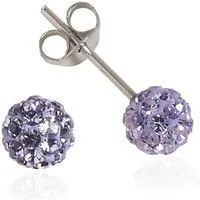 Impala Paar Ohrstecker Bonnie 5 mm mit Kristallsteinen von Preciosa, Silberschmuck für Damen mit Kristallsteinen