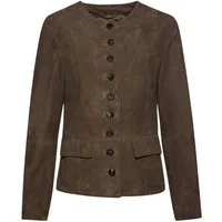 Highmoor Lederjacke Kragenlose Lederjacke