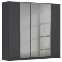OTTO home Drehtürenschrank Schlafzimmerschrank Kleiderschrank Schrank Garderobe FERRIS (In 3 Ausstattungen BASIC/CLASSIC/PREMIUM, Breiten 136/181/226/271 cm) Mitteltüren mit hochwertigem Grauspiegel MADE IN GERMANY