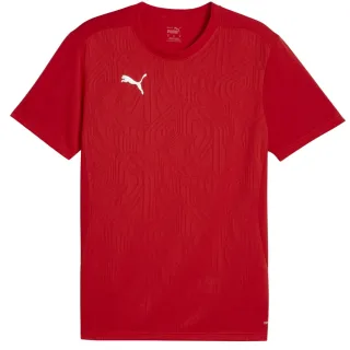 Puma - "TeamFinal" T-Shirt für Herren, Training (Rot/Silber)