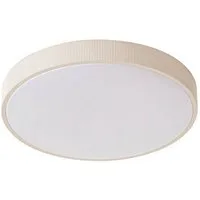 Lindby Deckenleuchten Zylo, LED, Kunststoff Creme Farbwechsel warmweiß / tageslicht IP20, LED 33 W gesamt, Farbwechsel warmweiß / tageslicht
