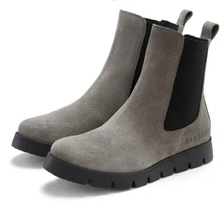 Elbsand Stiefelette "Schlupfstiefel, Stiefel, Sommerstiefelette, Boots, Lederstiefelette" Bikerboots, Chelseaboots aus Leder mit Stretcheinsätzen