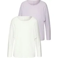Vivance Langarmshirt in modischer Struktur-Optik (2er-Pack) aus pflegeleichter Strickqualität mit Viskose