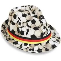 Fries Trilby Deutschland Trilby Hut Fußball WM EM Fußball Schwarz Rot Gold Party Fußball Design