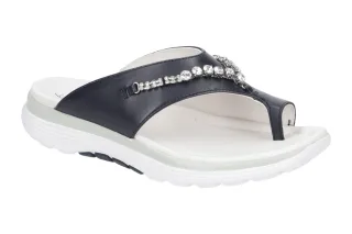 Gabor 26.812.56 ROLLINGSOFT Damenschuhe Pantoletten Blau Midnight-Leicht & Fl...