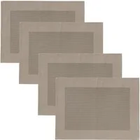 Erwin Müller Platzset Tischset "Lissabon" 4er-Pack, abwaschbar Uni