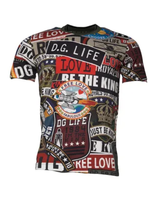 Patchwork Grafik T-Shirt