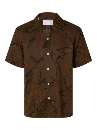 SELECTED MEN - SLHREGNOA MIX SHIRT SS RESORT - Gr. - L