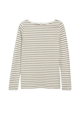 s.Oliver - T-Shirt beige/braun - Gr. - 38