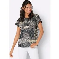 Sieh an! Klassische Bluse Kurzarm-Bluse Kurzarm