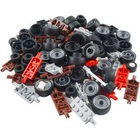 LEGO® LEGO® City 30 Achsen mit Rädern bunt gemischt - Teile 90x Spielbausteine, (Bausteine, 90 St., Kreativ-Set), Made in Europe