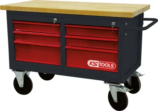 KS Tools Fahrbare Werkbank mit 6 Schubladen - 865.0011