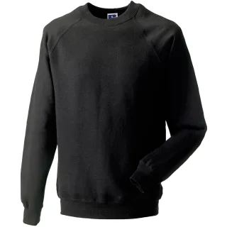 Russell - "Spotshield" Sweatshirt für Herren Raglanärmel (Schwarz)