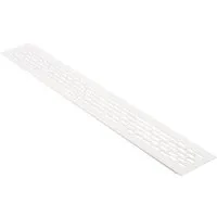 MS Beschläge Lüftungsgitter Heizungsgitter Weiß 60x480mm Stegblech Türgitter