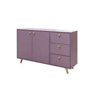 Agmat-Furniture Kommode, Lila, Holzwerkstoff, 140x86x41 cm, Wohnzimmer, Kommoden & Sideboards, Kommoden