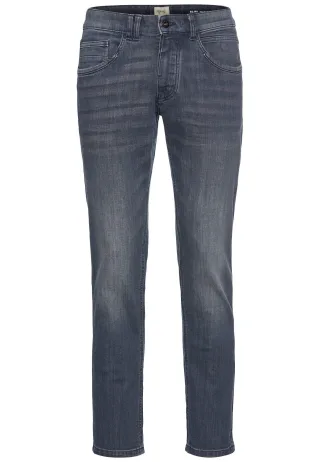 camel active - Slim Fit Jeans im 5-Pocket-Design mid greencast - Gr. - 32