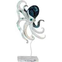 MystiCalls Dekofigur Dekofigur Tintenfisch aus Muschelschalen Krake Maritim Nordsee Meer (1 St), Dekofigur aus Muschelschalen