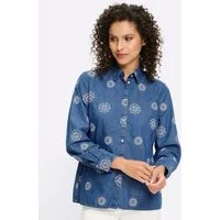 heine Klassische Bluse Jeansbluse Langarm