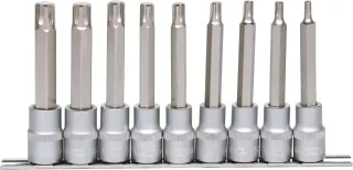 KS Tools 1/2" Bit-Stecknuss RIBE-Satz, 9-tlg, M5-M14 - 911.1335