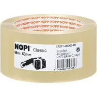 NOPI Klebeband Classic 50 mm/ 66 m, Packband, lösemittelfrei, UV-/ alterungsbeständig