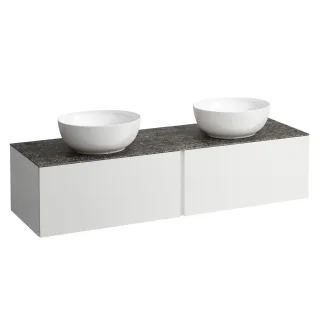 LAUFEN Waschtischunterschrank und Waschtischplatte ALESSI 500x1600x370  H4323540979991