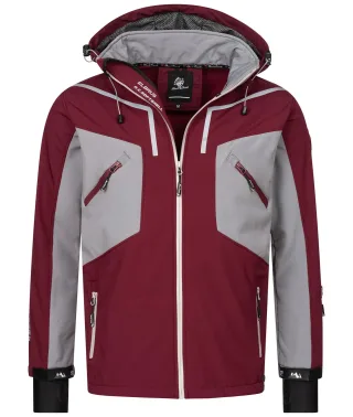 Rock Creek Softshelljacke Weinrot