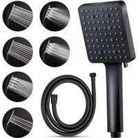 UE Stock Handbrause Universal 6 Modi Handbrause Hochdruck Duschkopf Set mit 150cm Schlauch, ideal für entspannende Duschen