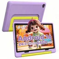 BUFO 10'' Android 64GB 1280x800 HD IPS WiFi 6 Lern Kinder Tablet (10", 64 GB, Android 16, 5G WiFi, Kids Bumper Blau, Elterliche Kontrolle, Anti-Blaulicht)