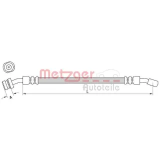 Metzger Bremsschlauch vorne links Hyundai Atos