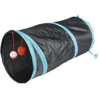 DUVO+ Tiertunnel Duvoplus Spieltunnel blau/schwarz - 50 x 25cm