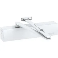 GEZE Türschließer TS 4000 in der Farbe Silber, mit Standardgestänge, (Packung), Feuer-/Rauchschutztüren, Standardgestänge, Türen bis 140cm, DIN R/L
