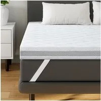 BedStory, Topper topper 180 x 200 cm aus H3 (mittelfest) oder H5 (sehr hart) schaum, 7,6 cm hoch, Kaltschaum, (Packung), Doppelte Rutschfestigkeit, Maschinenwaschbarer Bezug, OEKO-TEX®