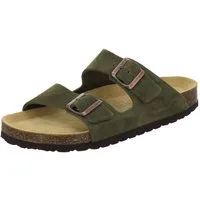 AFS-Schuhe 310088 Zweischnaller Pantolette für Herren mit Fußbett, bequeme Sandalen aus Leder