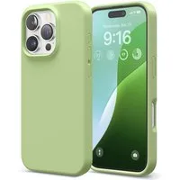 CoolGadget Handyhülle Silikon Case für das Apple iPhone 16 Pro Slim TPU Cover 6,3 Zoll, Weiche Schutz Hülle mit Innen Fleece aus Stoff Handy Tasche