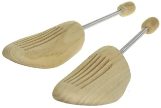 1 Paar Holz Spiralfeder Schuhspanner AUS HOCHWERTIGEM HOLZ Echtholz NEU Herren /...