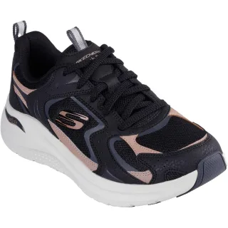 Skechers Arch Fit 2.0 Vintage Luxe Leder Damen Sneakers Schwarz/Roségold
